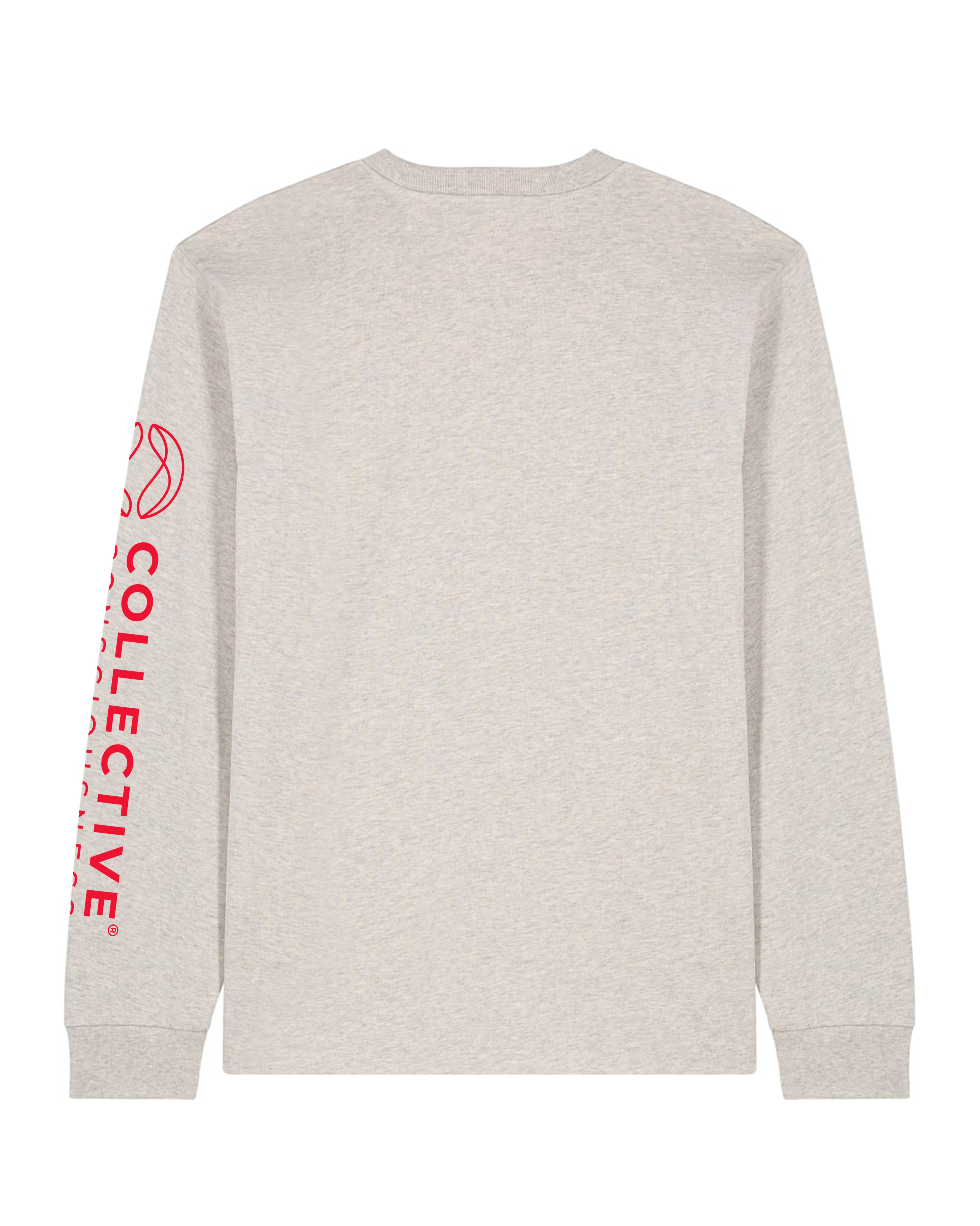 CC Heather Haze Heavyweight LongSleeve - Bright Red Globe