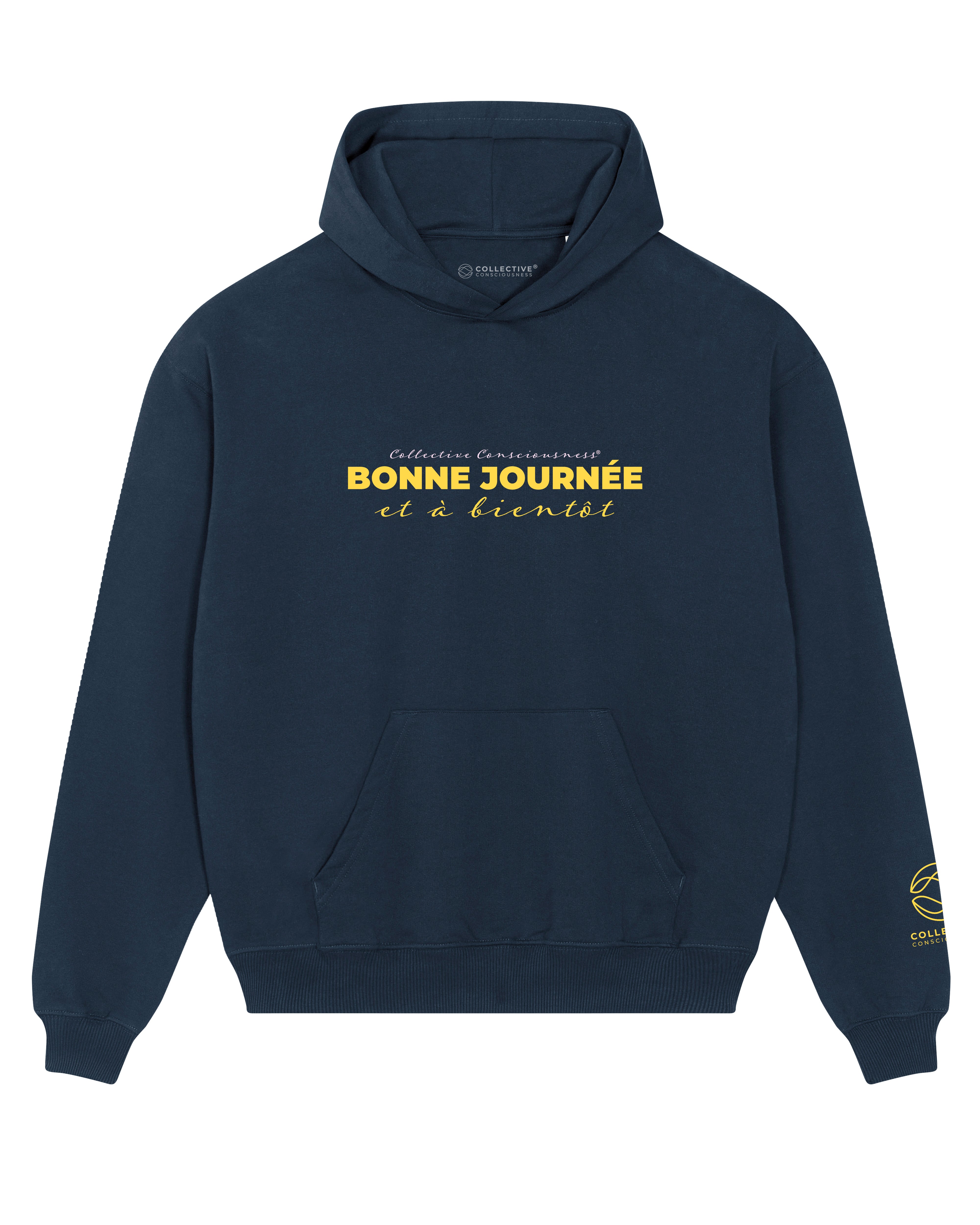 Navy Blue Oversized Hoodie - Bonne Journee
