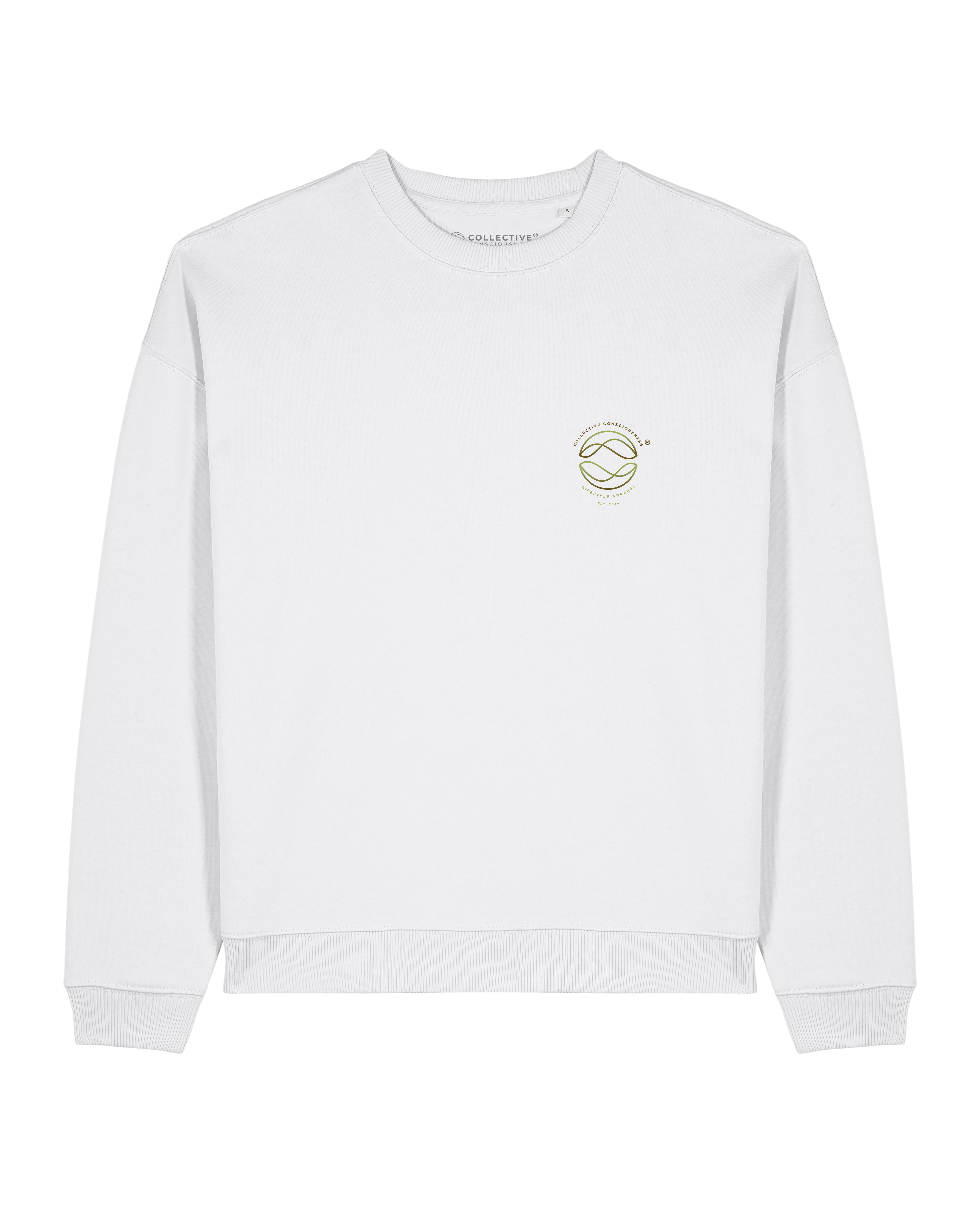 CC White Oversized Sweater - Double Globe