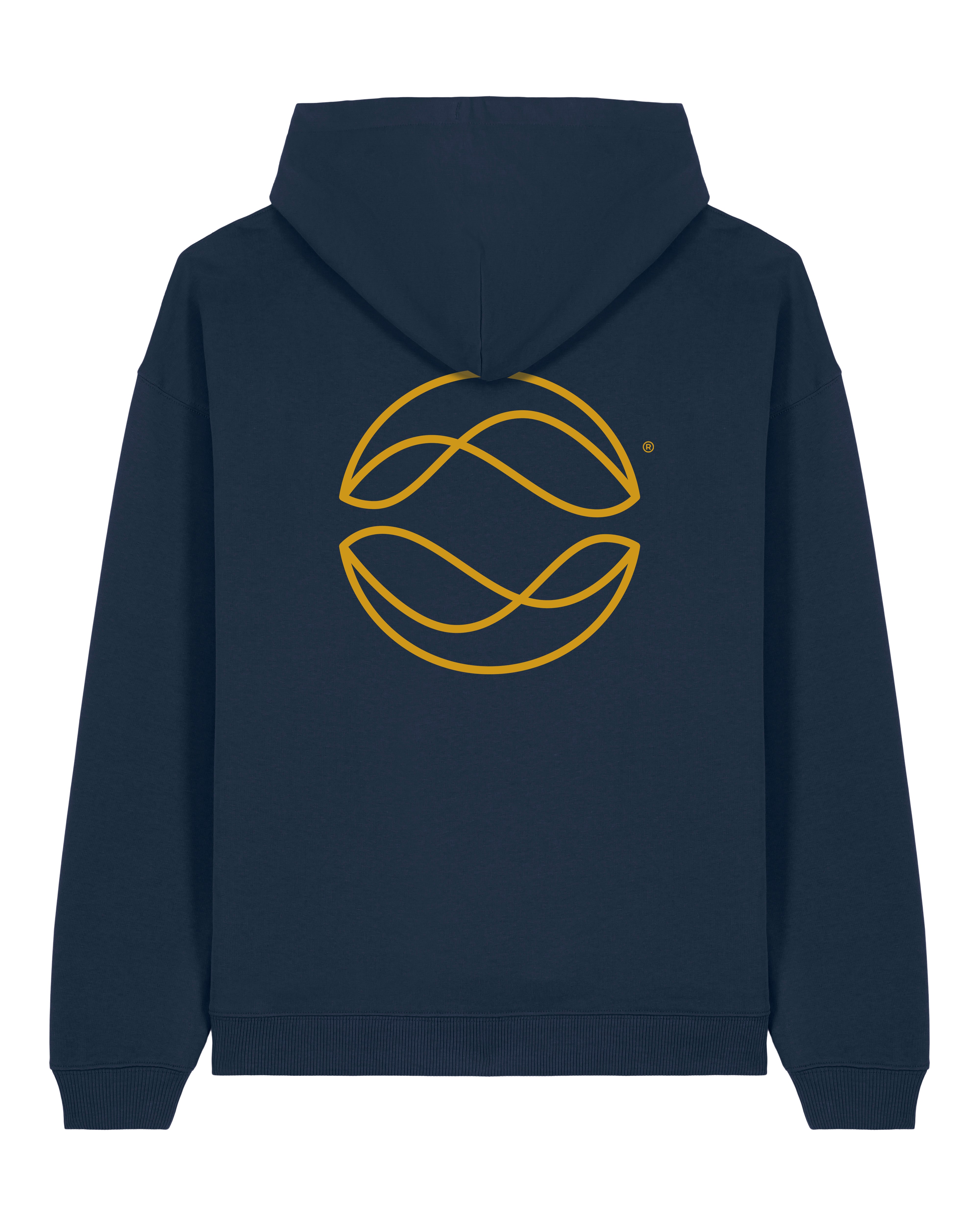 CC French Navy Oversized Hoodie - Gold Signature
