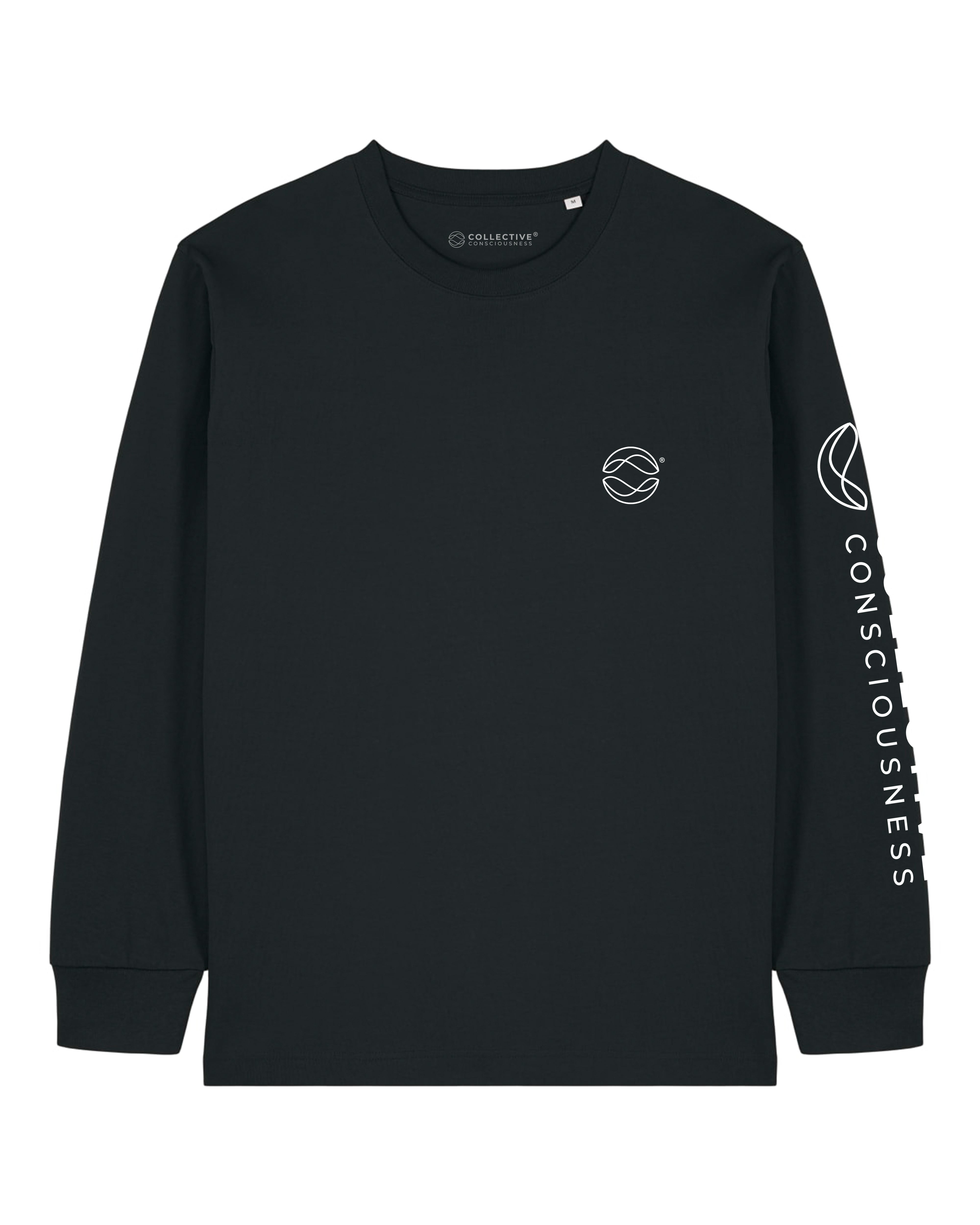 CC Black Heavyweight LongSleeve - White Globe