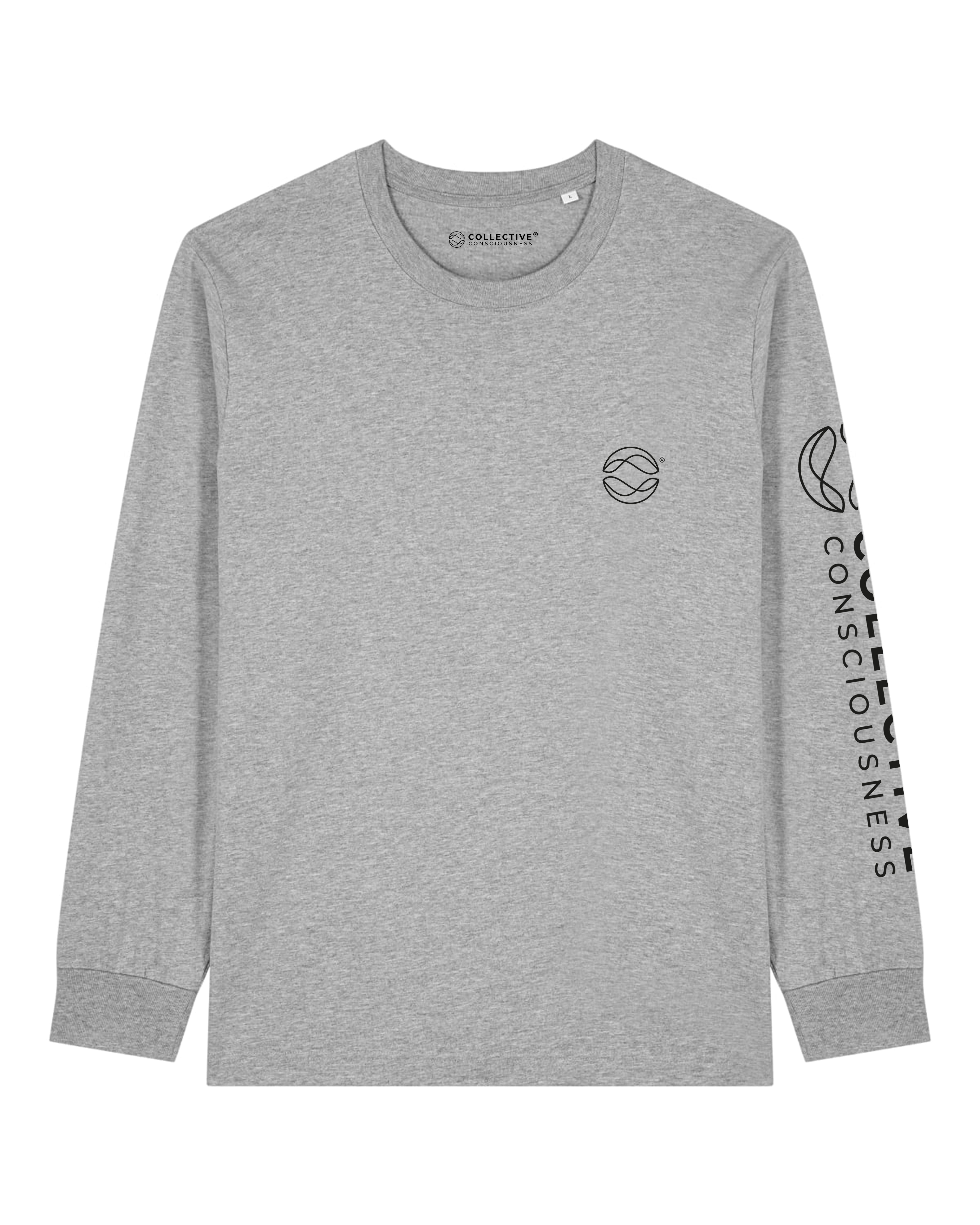 CC Grey Heavyweight LongSleeve - Black Globe