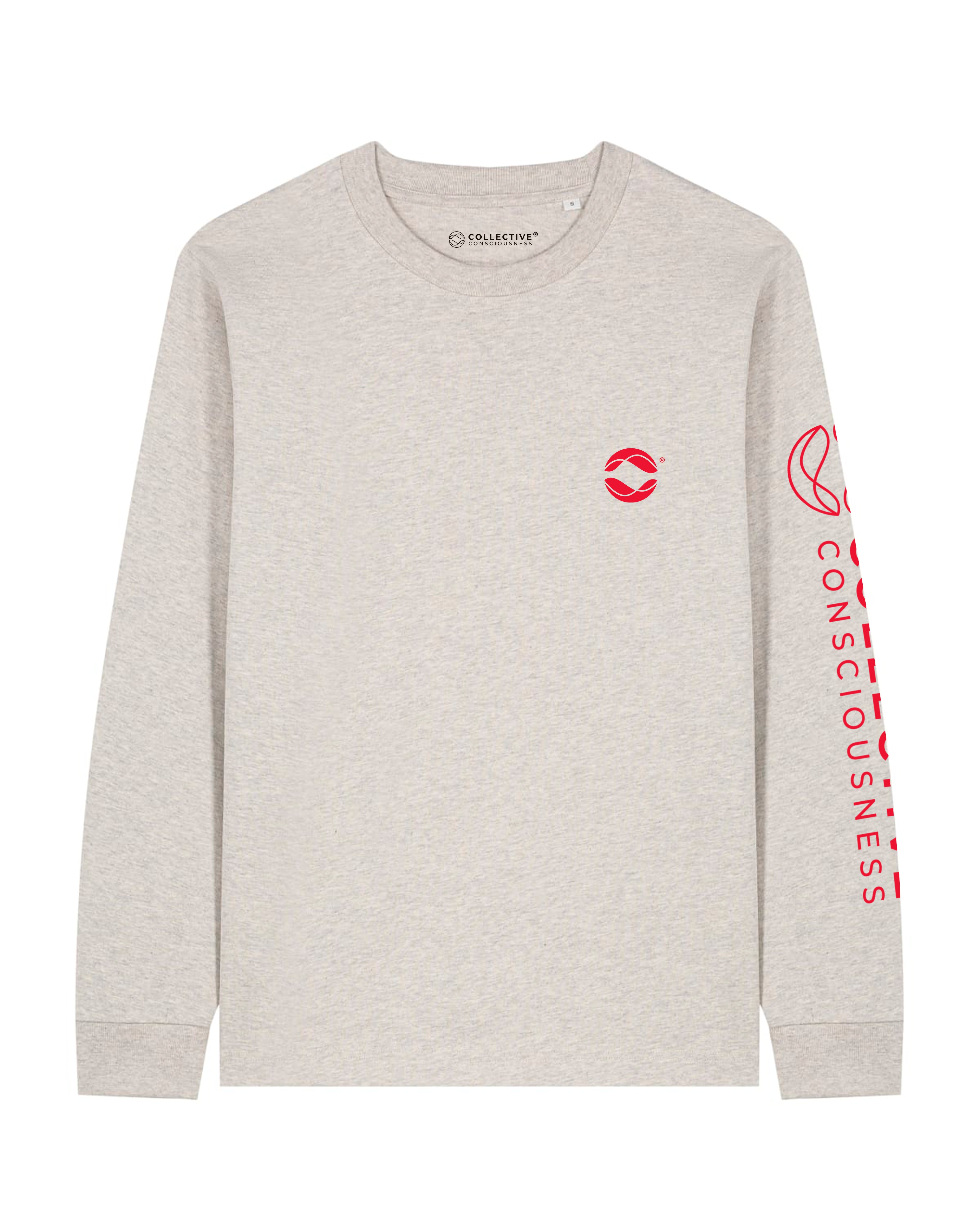 CC Heather Haze Heavyweight LongSleeve - Bright Red Globe