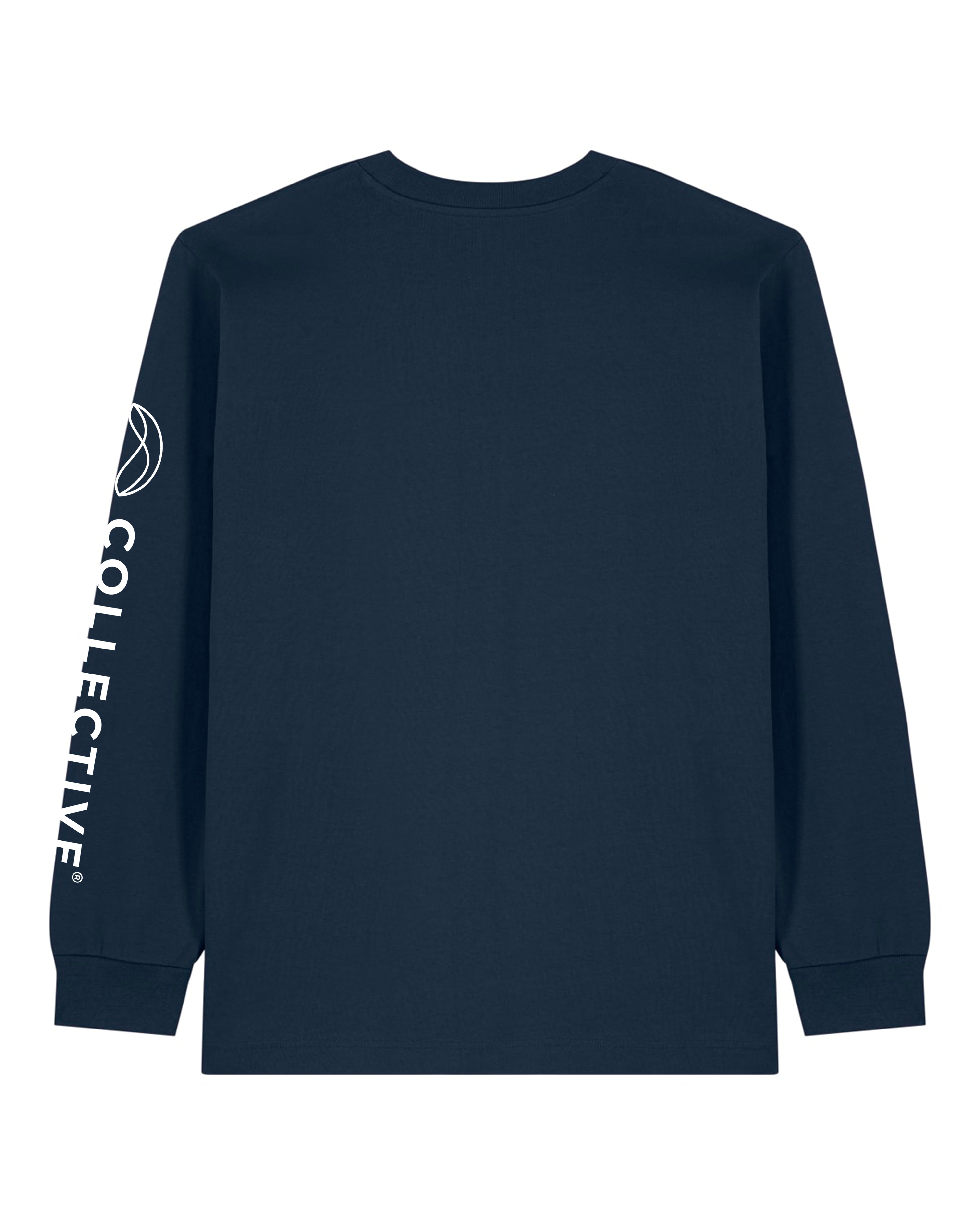 CC French Navy Heavyweight LongSleeve - White Globe