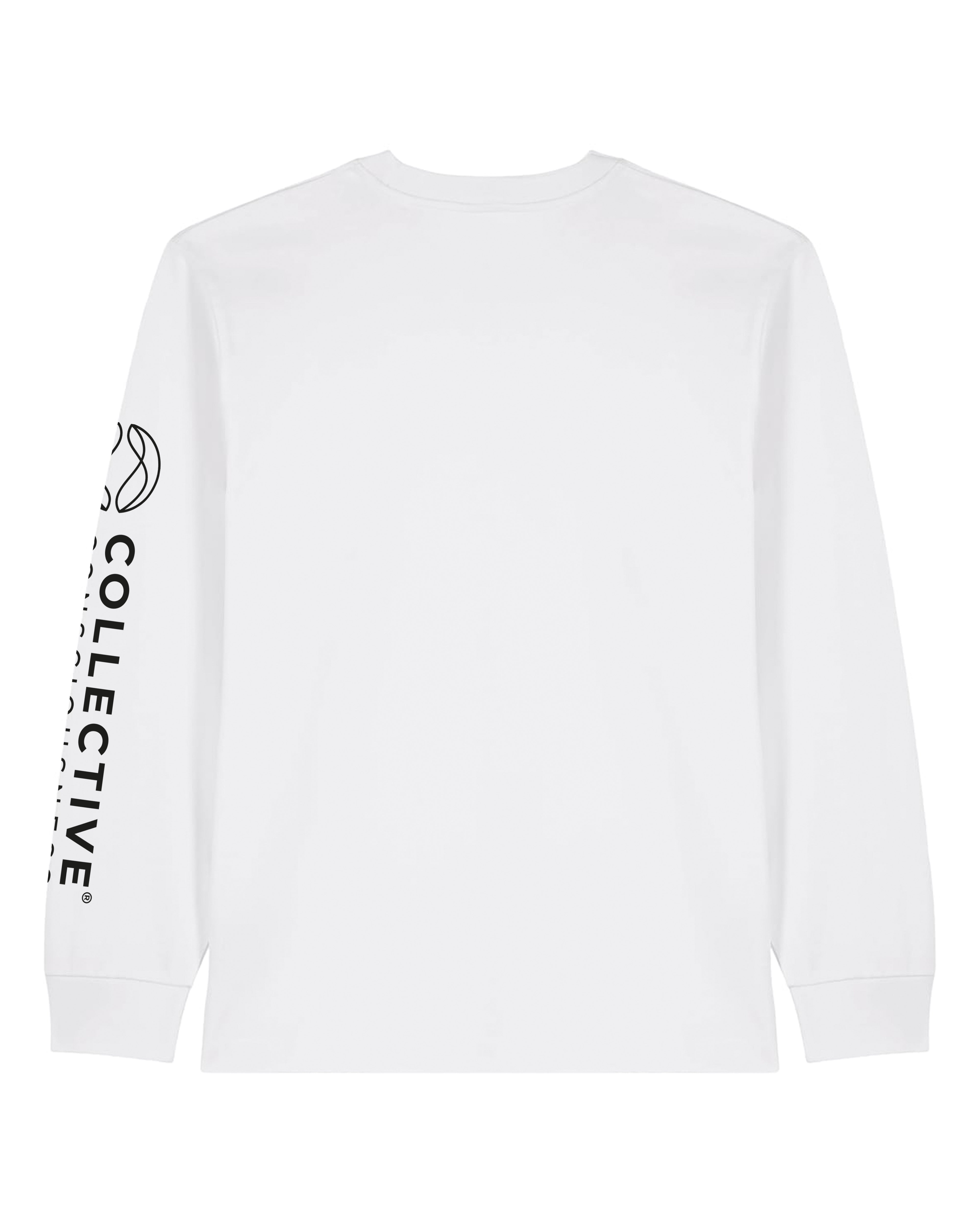 CC White Heavyweight LongSleeve - Black Globe