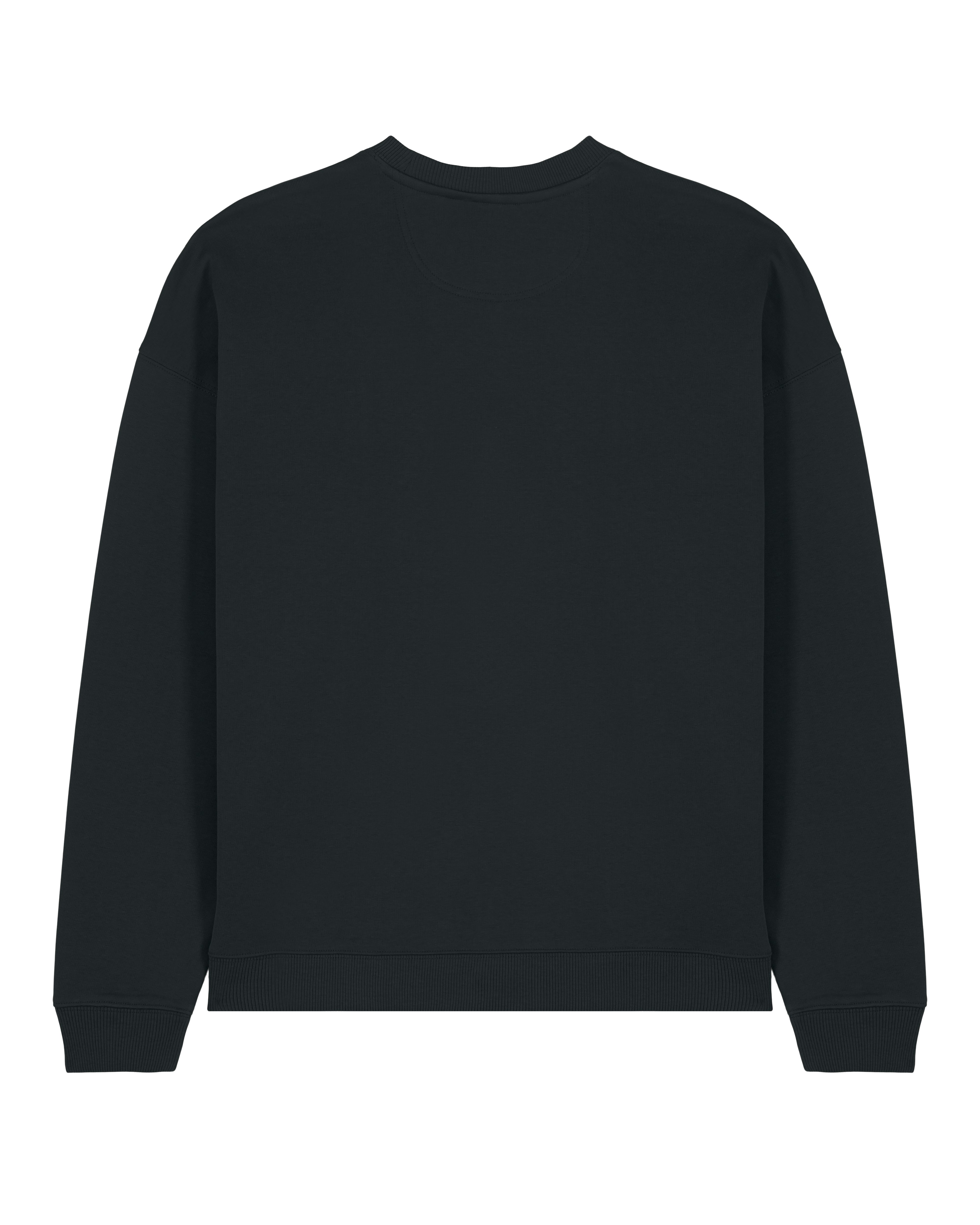CC Black Oversized Sweater - Stacked Symbol