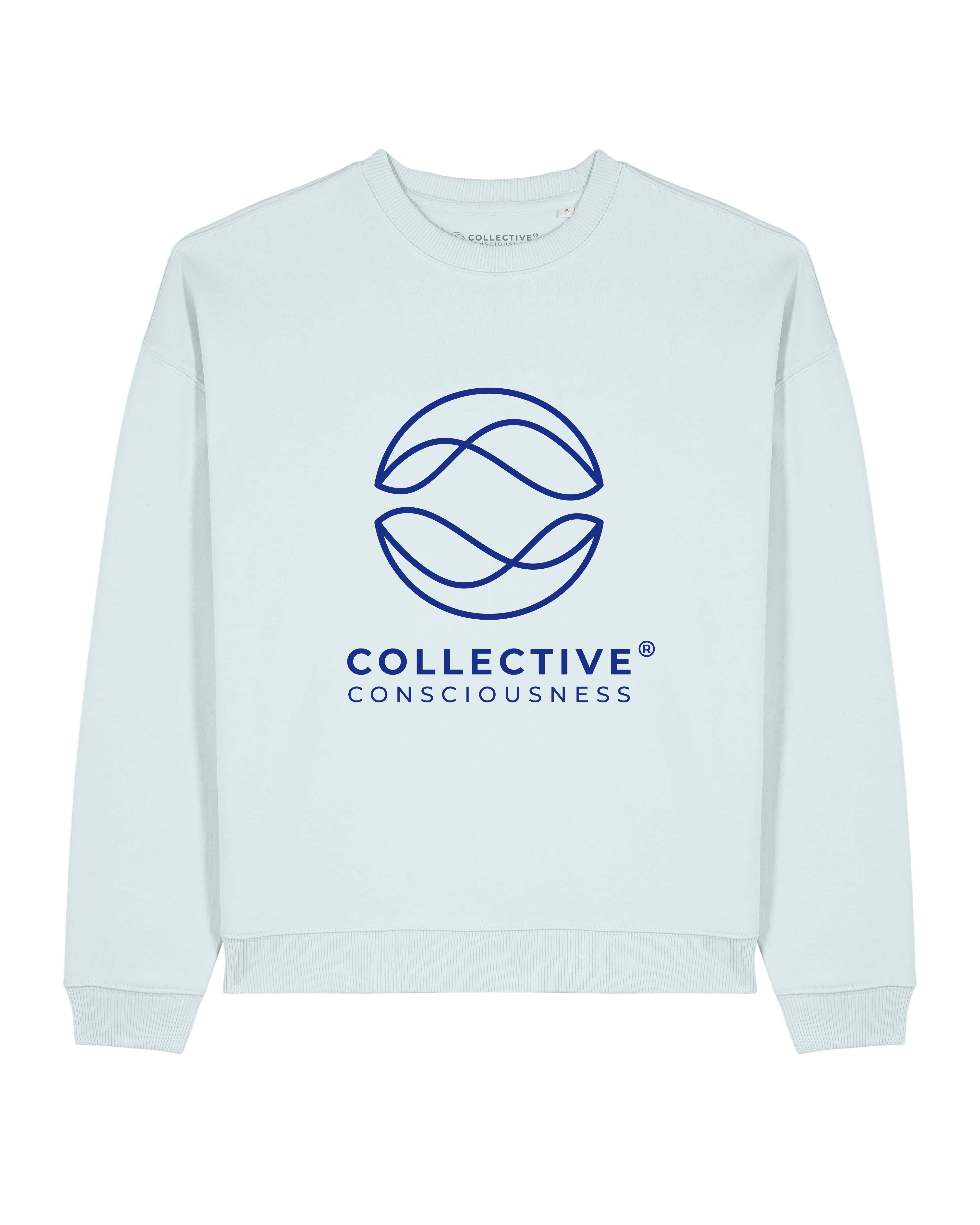CC Blue Ice Oversized Sweater - Stacked Symbol