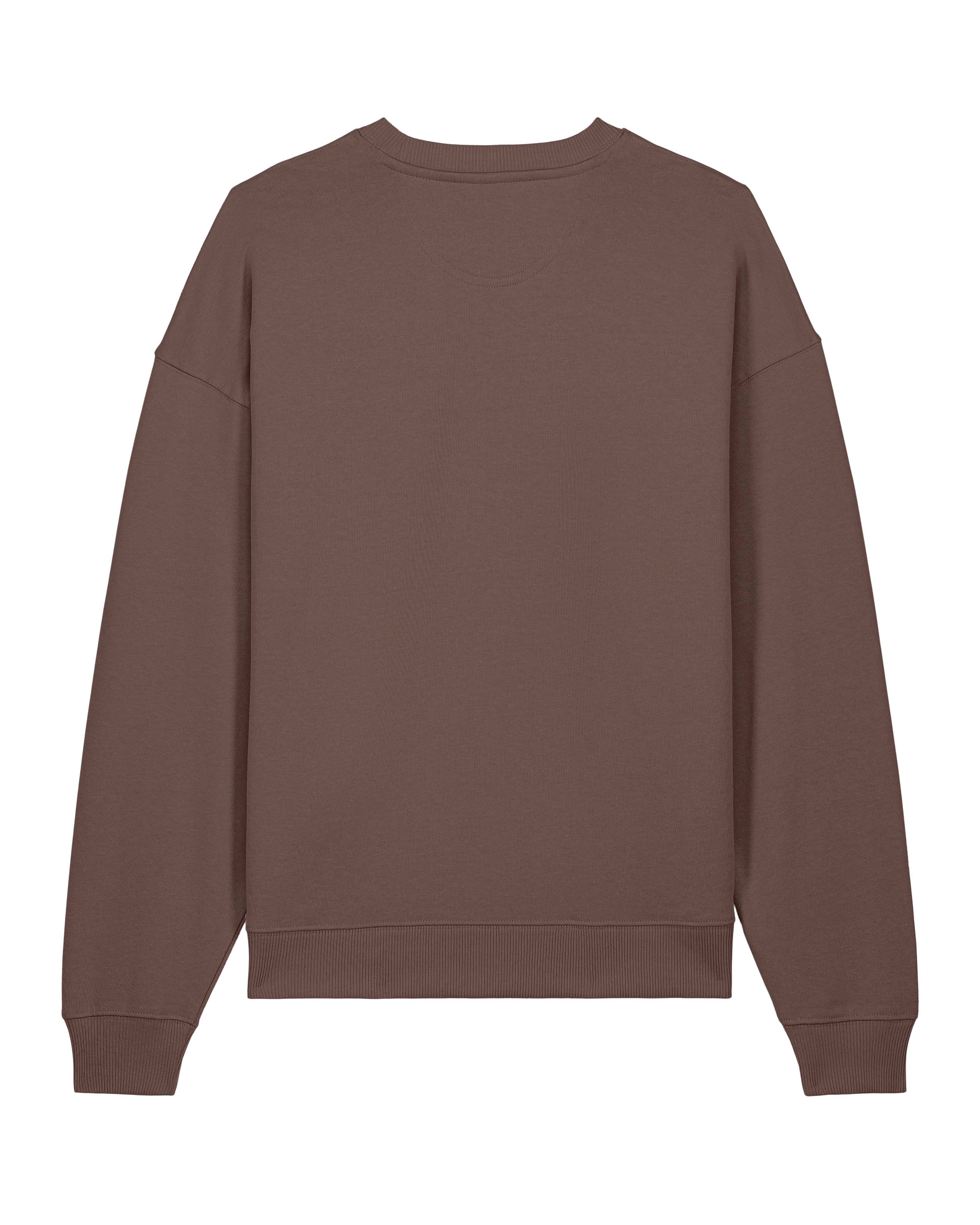 CC Mocha Blue Oversized Sweater - Stacked Symbol