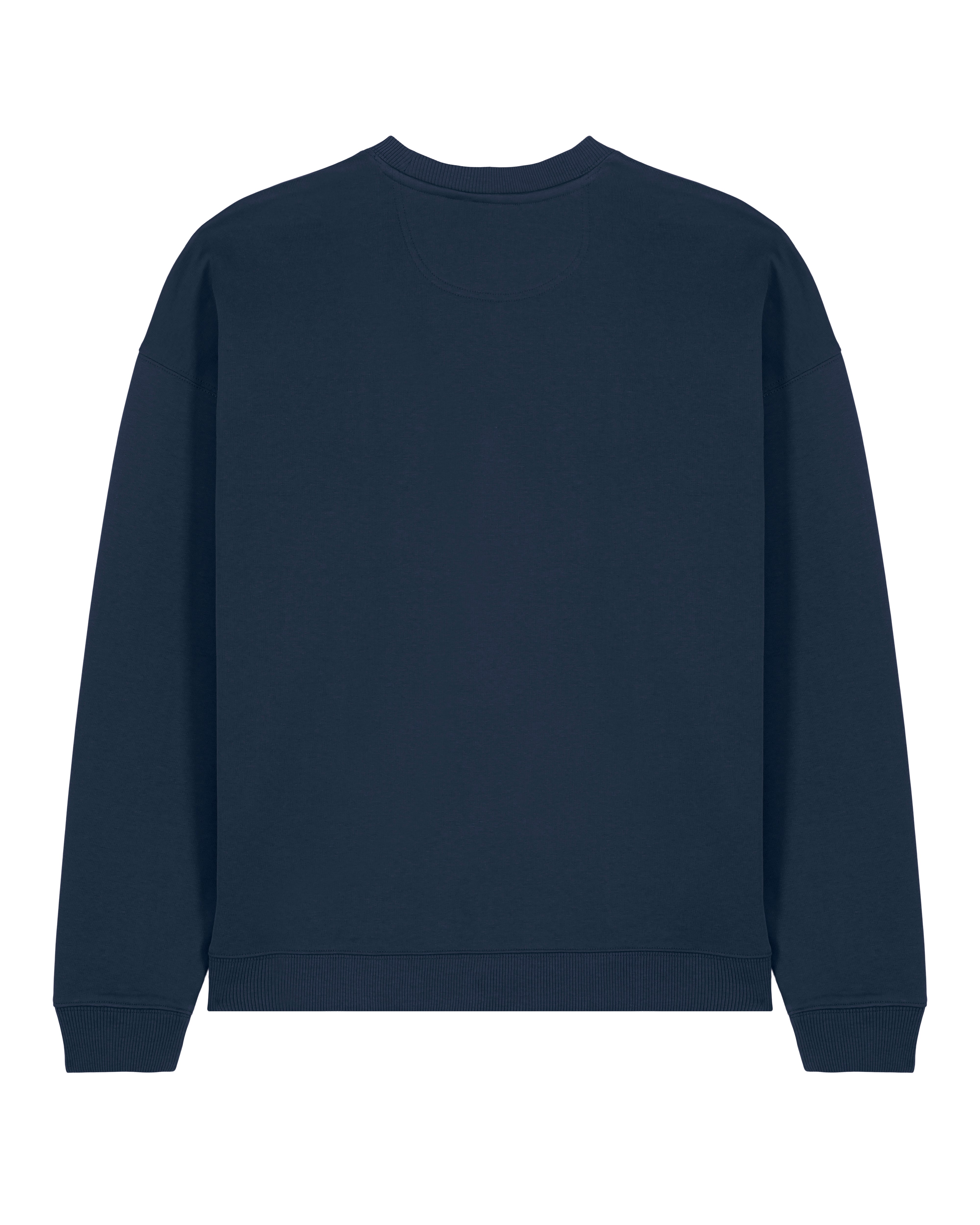 CC French Navy Oversized Sweater - Stacked Symbol