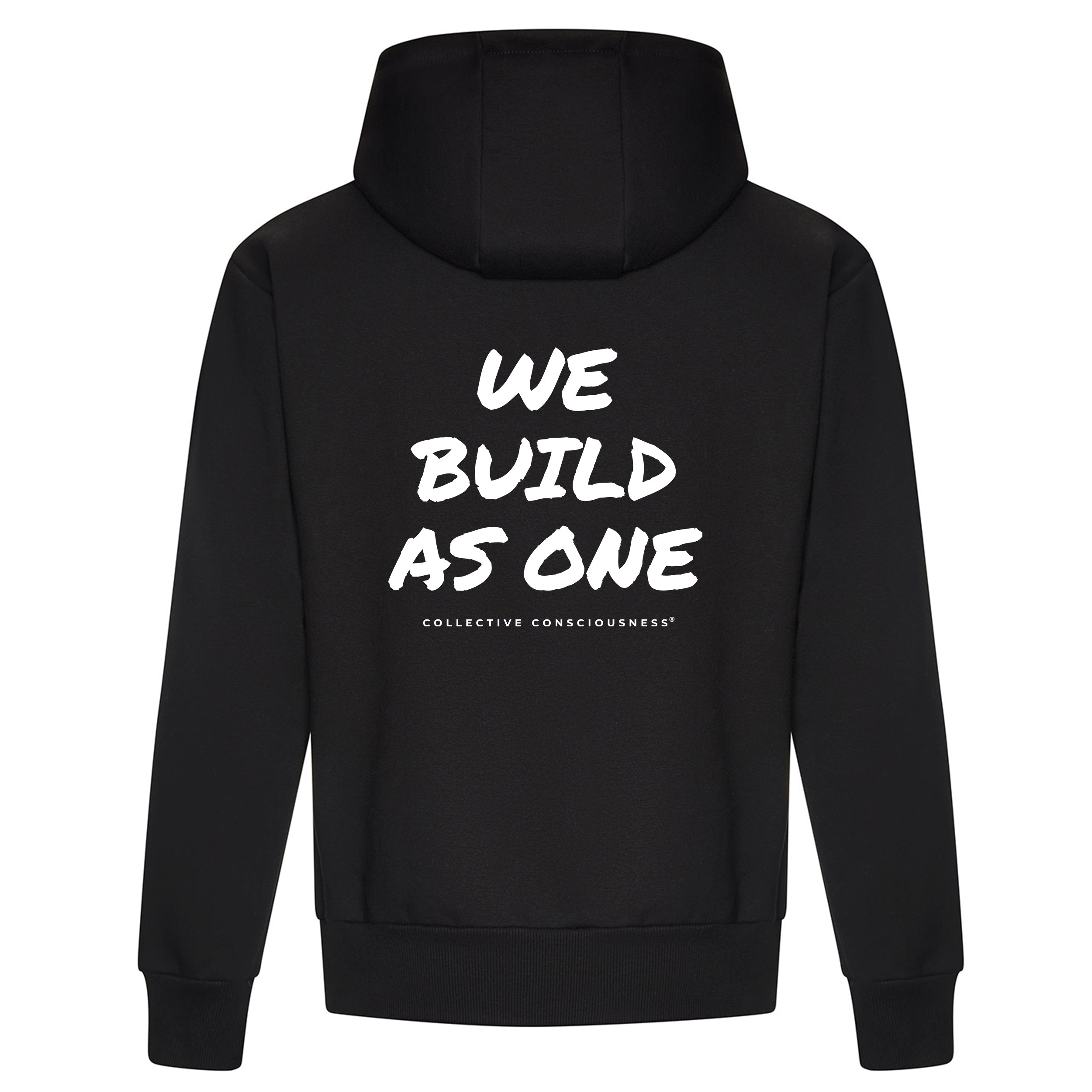 Oversized Deep Black Signature Hoodie - We Build As One