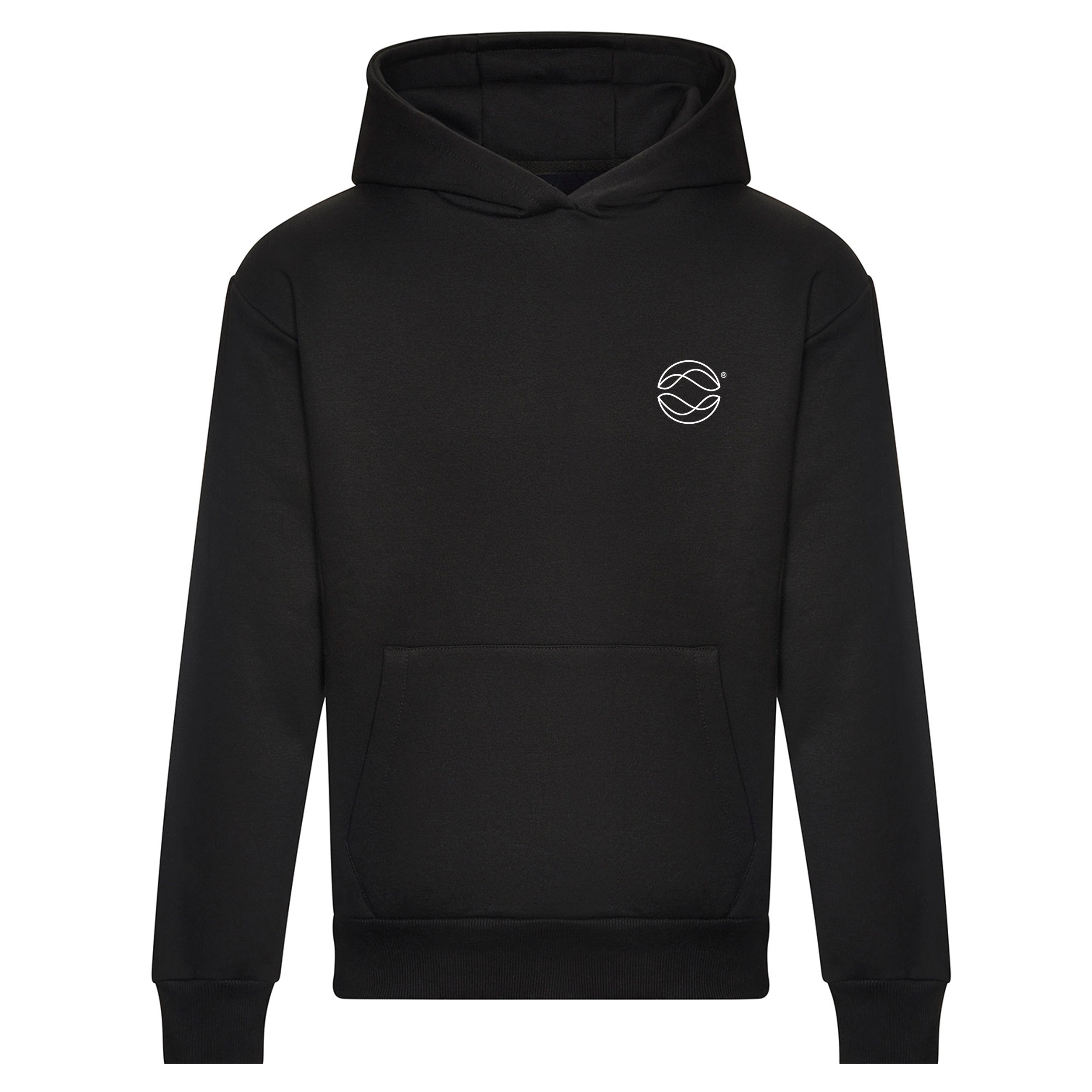 Oversized Deep Black Signature Hoodie - We Build As One
