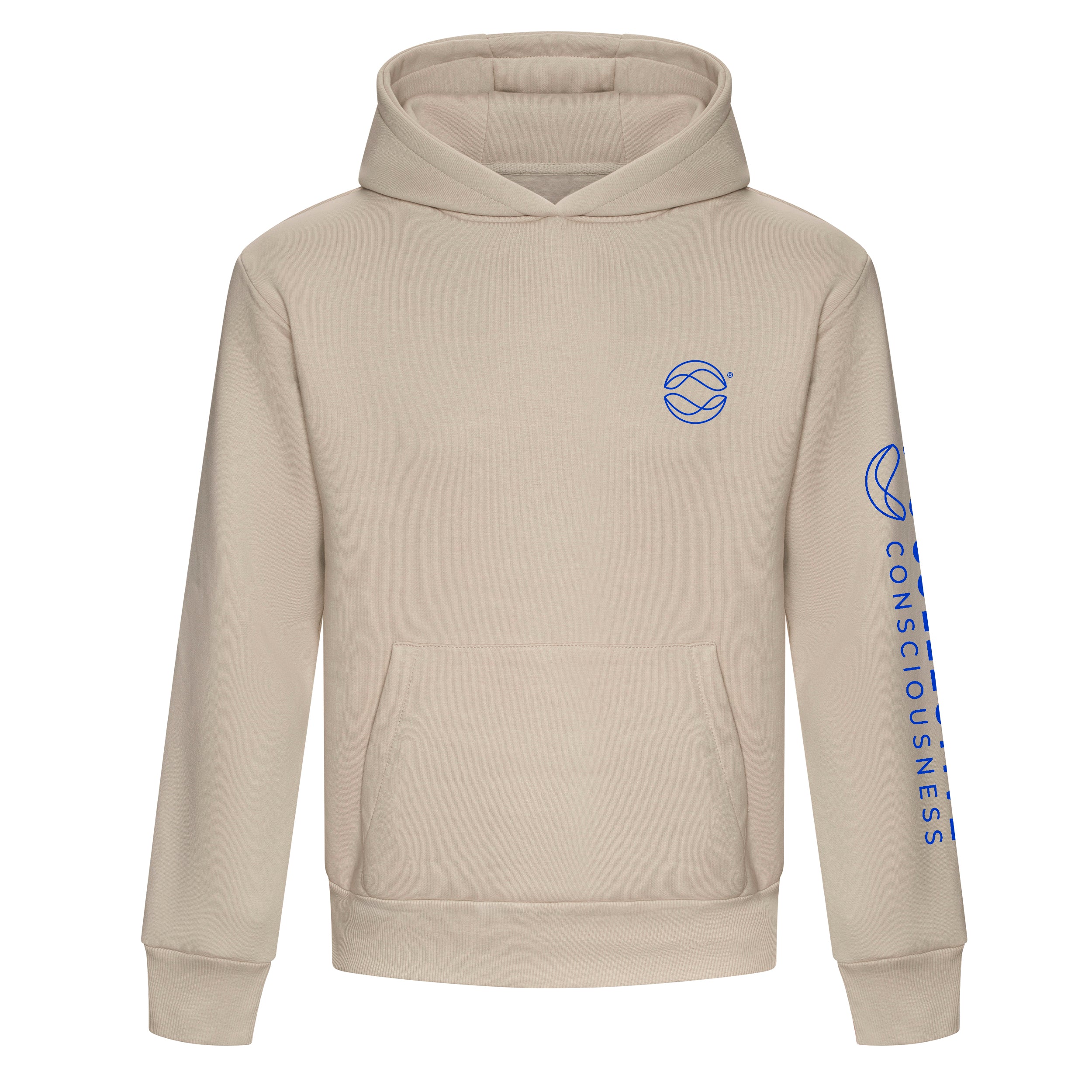 Globe Icon Natural Stone Heavyweight Signature Hoodie