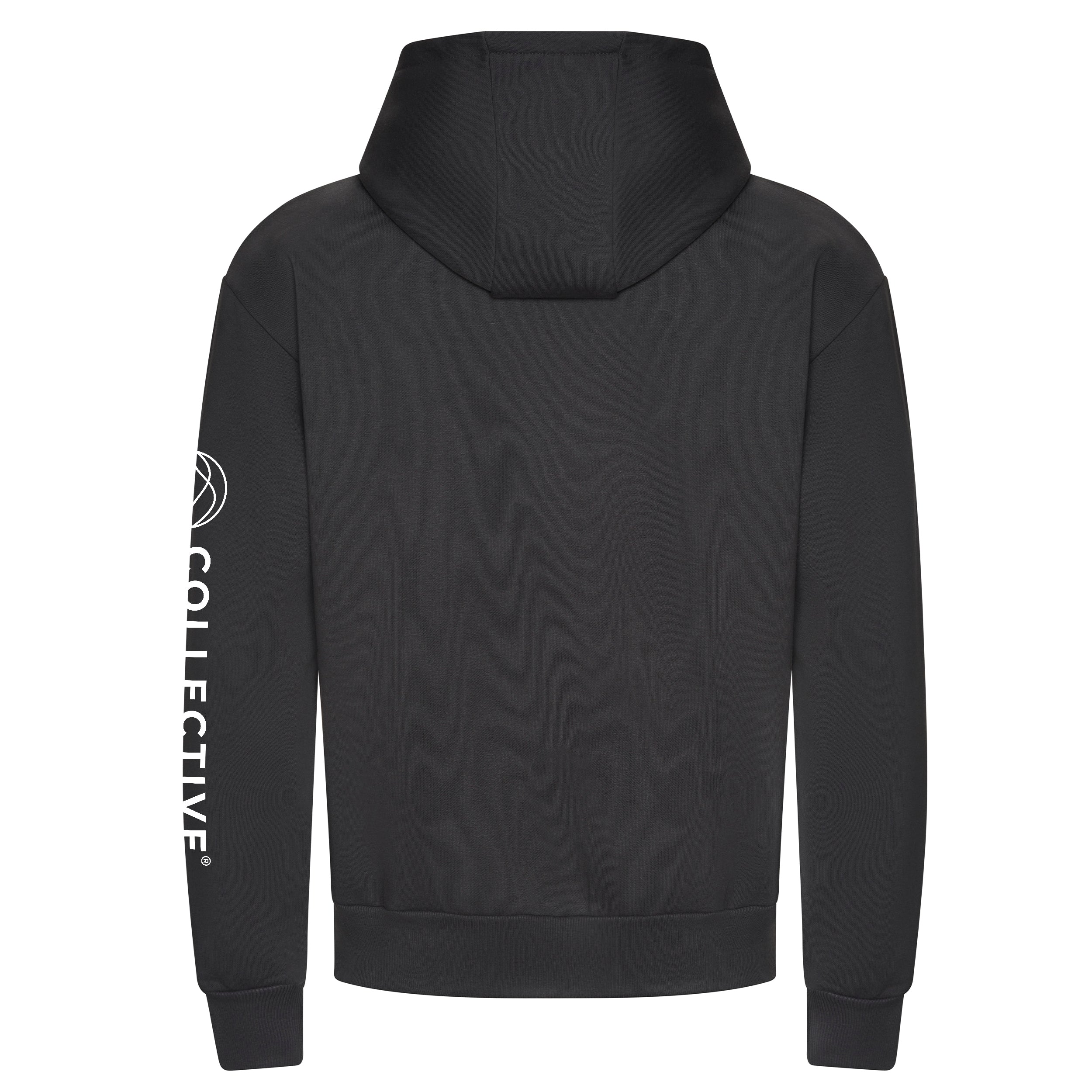 Globe Icon Heavyweight Solid Charcoal Signature Hoodie