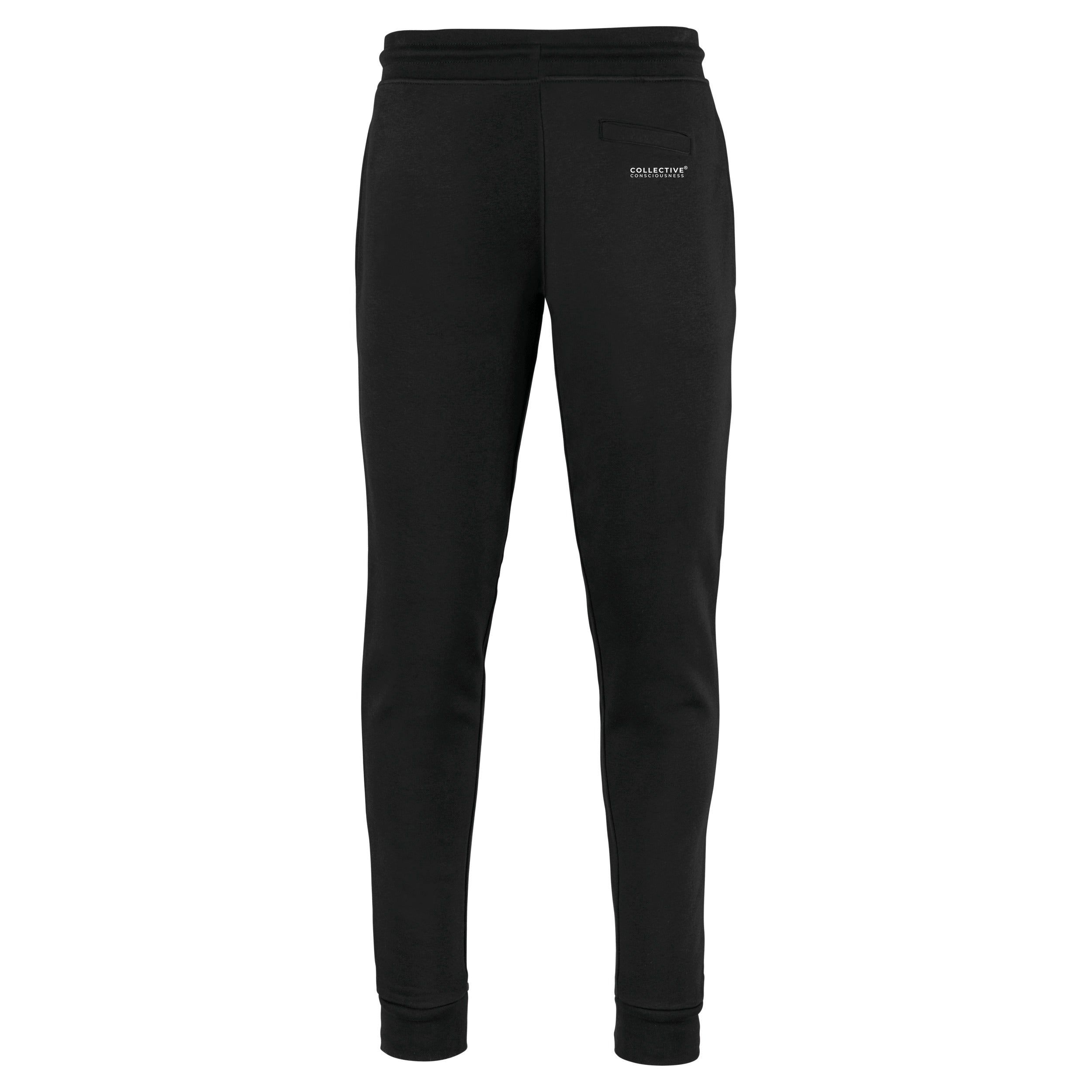 Slim Fit Jogger Black - Globe Icon Signature