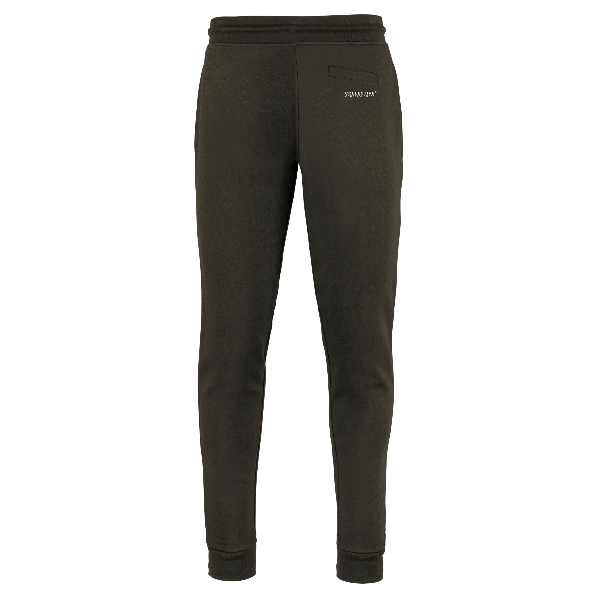Slim Fit Jogger Organic Khaki - Globe Icon Signature