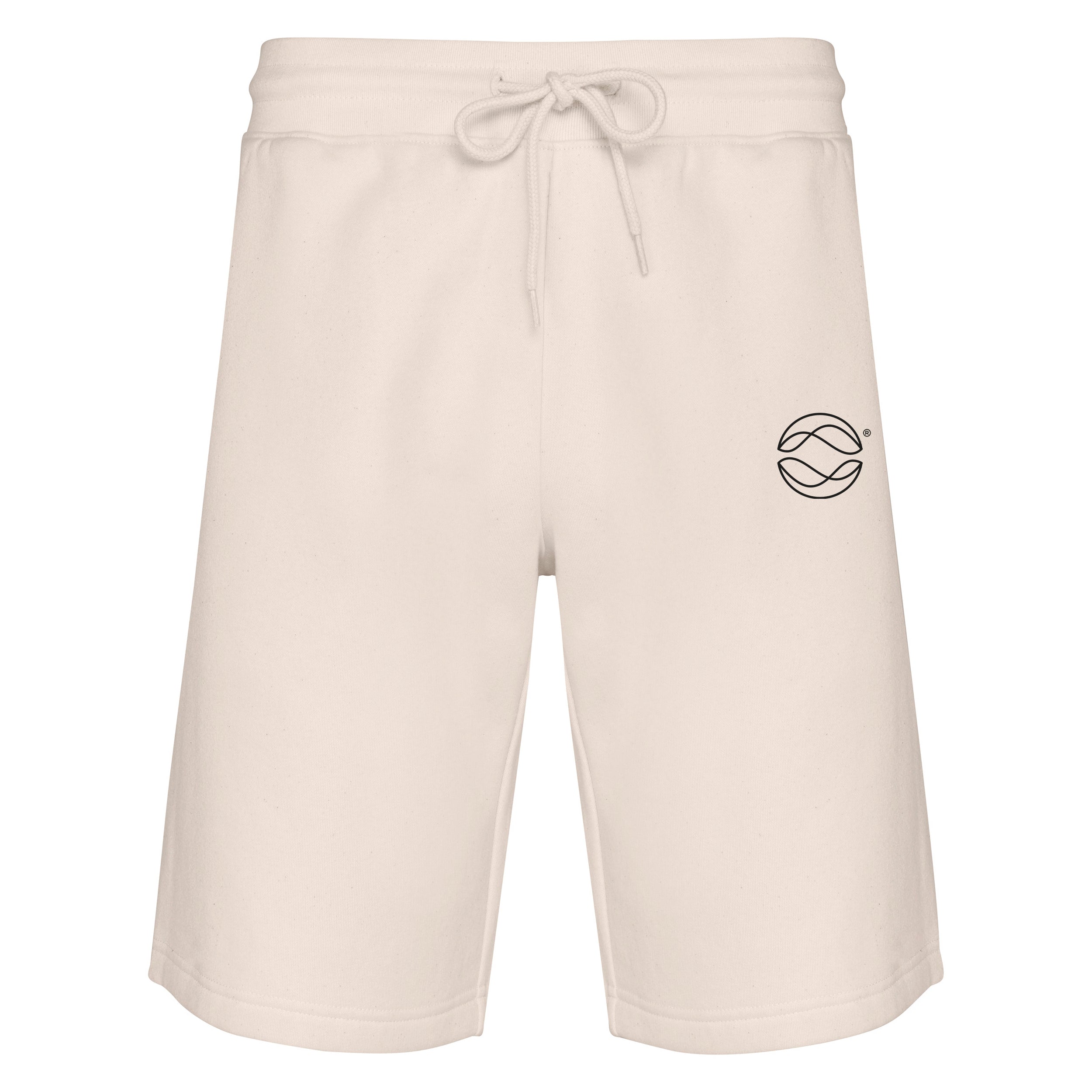 Active Shorts Ivory - Globe Icon Signature