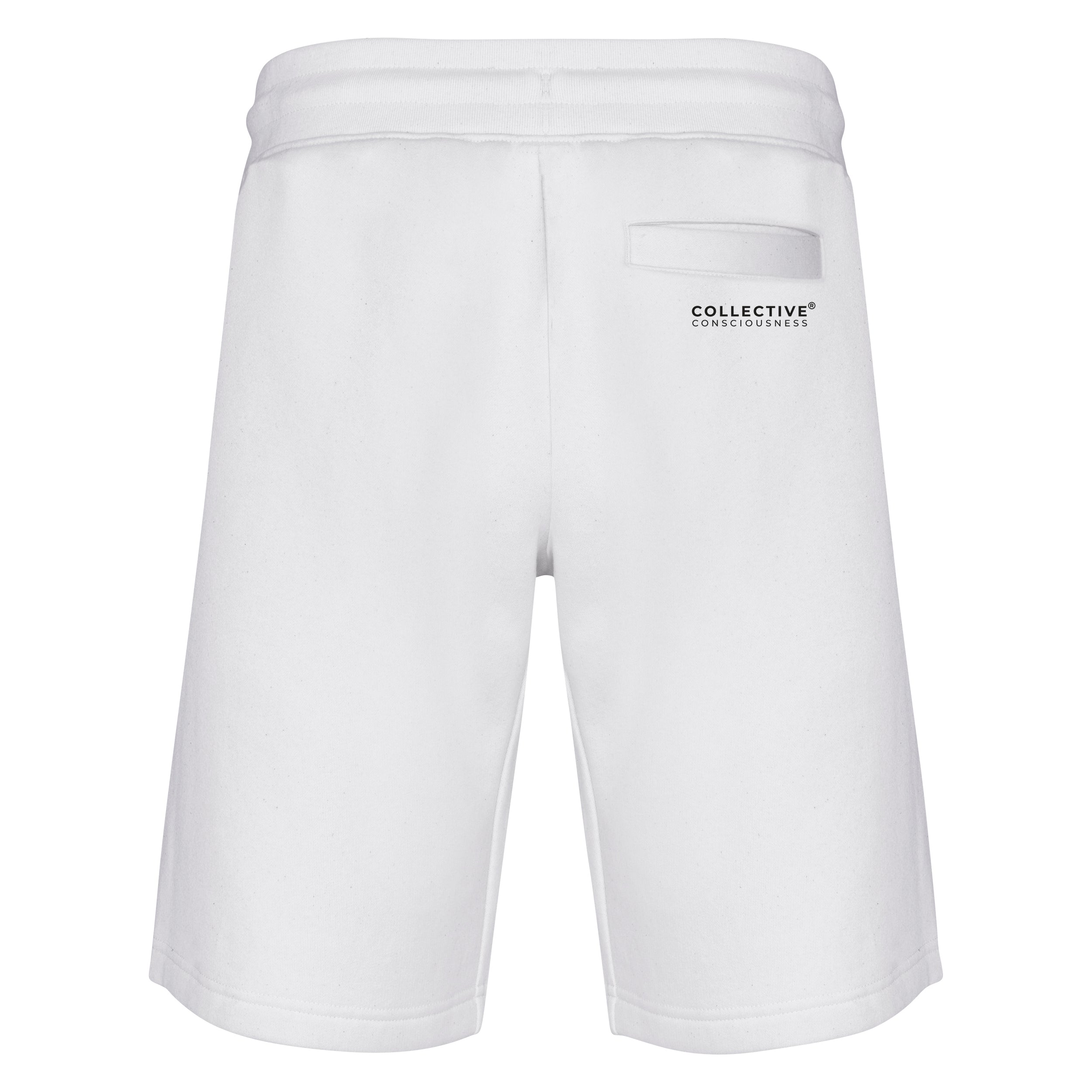 Active Shorts White - Globe Icon Signature