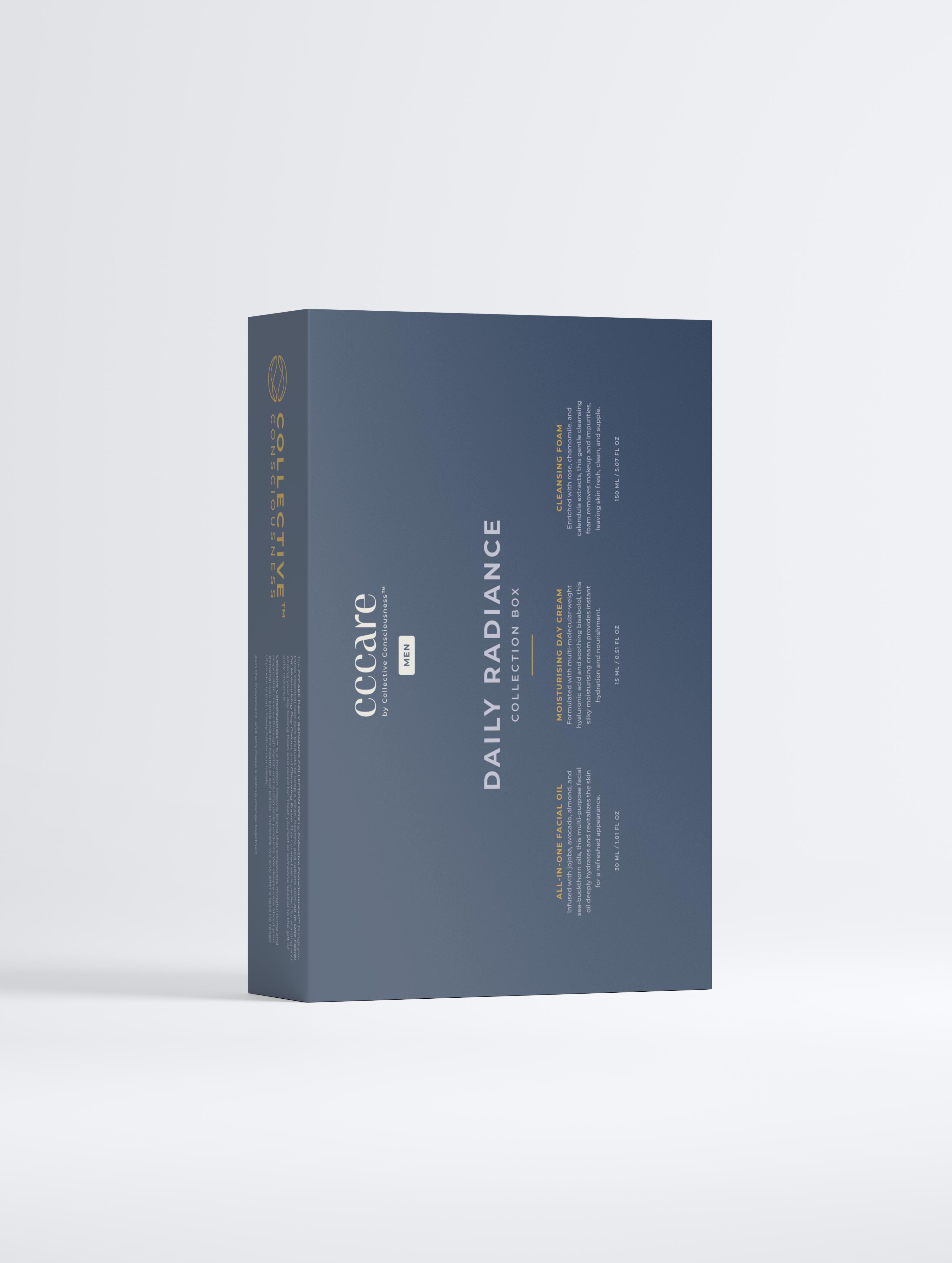 The CCCare Daily Radiance Collection Box for Men - Contains 3 CCCARE products